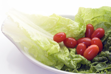 fresh tomatoes and lettuce