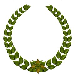 lorbeerkranz grün