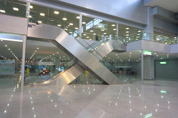 escalators in business centre