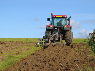 Naklejka premium ploughing