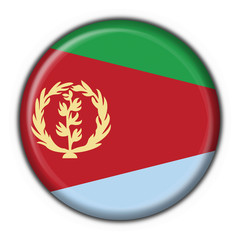 Fototapeta premium bottone bandiera eritrea button flag