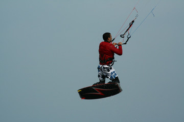 saut en kite surf