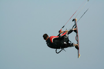 Fototapeta premium saut en kite surf