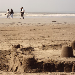Fototapeta na wymiar zamek z piasku