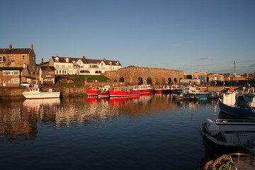 seahouses, harbour,