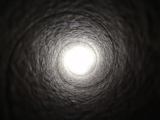 spiral light in tunnel - obrazy, fototapety, plakaty