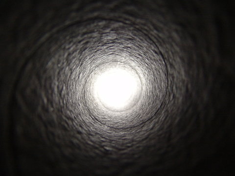 Fototapeta spiral light in tunnel