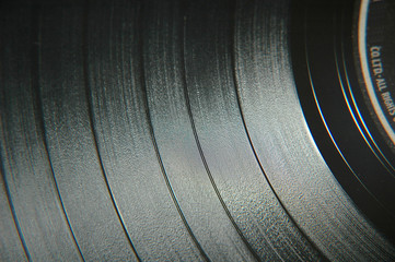 Naklejka premium vinyl record grooves