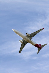 airplane in the sky