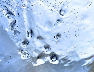 ice texture background shining with frozen bubbles
