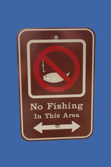 no fishing sign