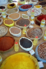 étalage d'épices