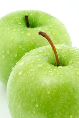 two green apples