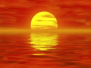 Photo sur Plexiglas Mer / coucher de soleil cloud and sun