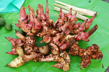 gingers selling at the market