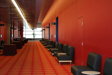 empty hall.