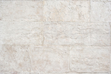 bricks of white marble