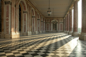 loggia du grand trianon-chateau de versailles - obrazy, fototapety, plakaty