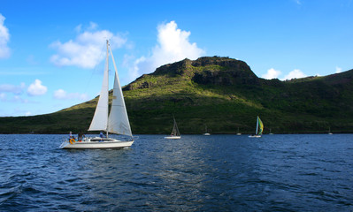 Fototapeta na wymiar sailboat race 2