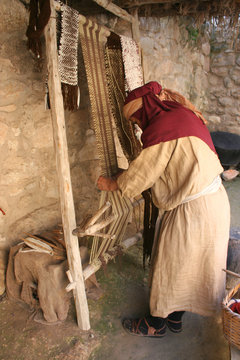 weaving fabric, israel