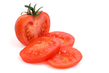 vine ripe tomato slices
