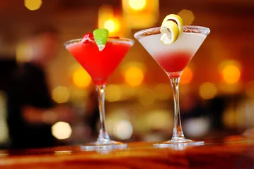 Papier Peint photo Lavable Bar cocktails pour deux