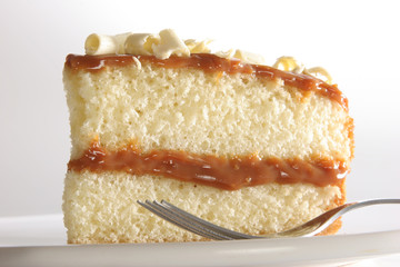 porción de torta rellena