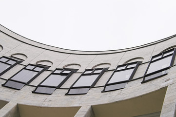 curved gallery building