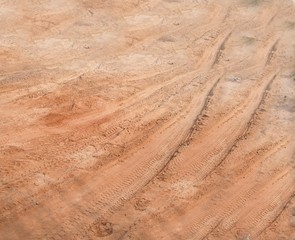tracks in sand background