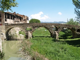 Naklejka premium old bridge in vic 01