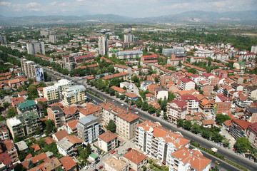 Fototapeta na wymiar widok polowa Skopje - Macedonia