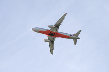 airplane in the sky