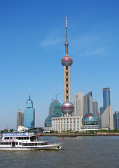 Fototapeta premium typowy widok na Szanghaj