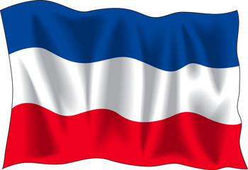 Fototapeta premium serbian flag