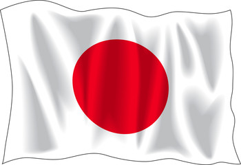 Fototapeta premium japan flag
