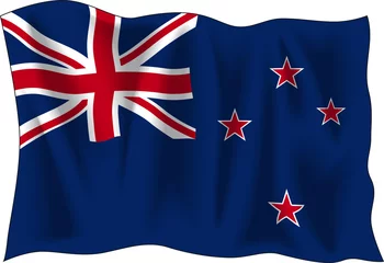 Papier Peint photo Nouvelle-Zélande flag of new zealand