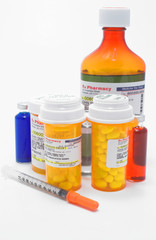 prescription medicine bottles