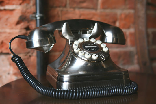 modern phone in retro style