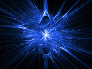 Fototapeta premium night explosion 3d fractal