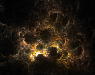night sky explosion - 3d clouds