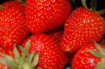 strawberries on black 10