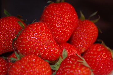 strawberries on black 5