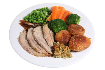 roast pork dinner