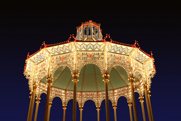 lighted pergola