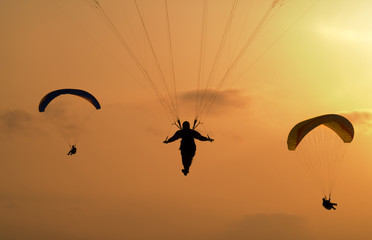 three paratroopers.