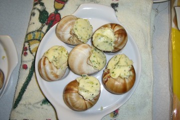 a dish of snails