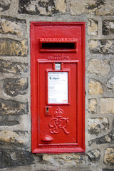 red royal mail post box