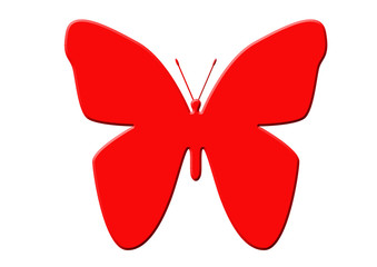 papillon rouge