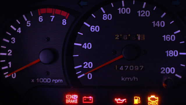 speedometer and tachometer