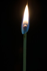 burning match